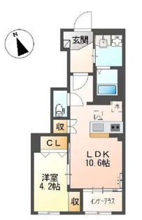 グランプラム本町(GranPlum本町)【1階】の間取り