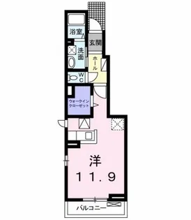 ブランドール【1階】の間取り