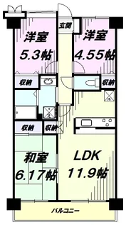 ラフィネ立川【5階】の間取り