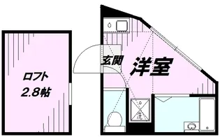 クレスト立川【202号室】の間取り