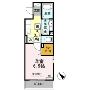 シャルマン【1階】の間取り