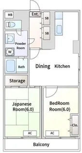 サンシャインメゾン 【2階】の間取り