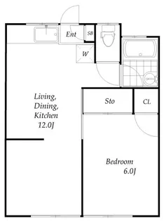 富士見ハウスA棟【1階】の間取り