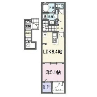 サンフィールド【2階】の間取り