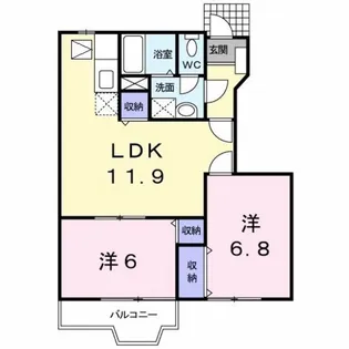 ラ エスペランサ【1階】の間取り