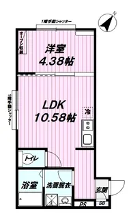 (仮)グランディール羽村【1階】の間取り