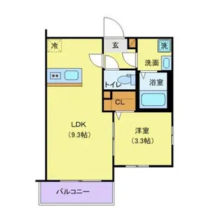 VOGUE【101号室】の間取り