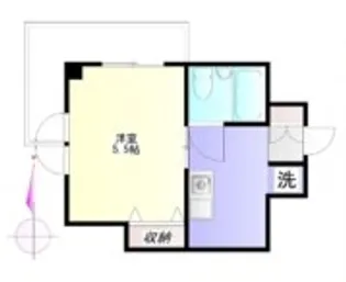1Kの間取り画像