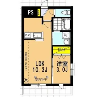 クレール コート【1階】の間取り