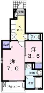 メゾン・ド・α【1階】の間取り