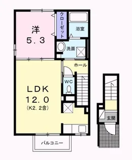 アルドーレⅠ【2階】の間取り
