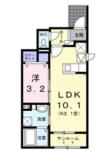 アルドーレ【1階】の間取り