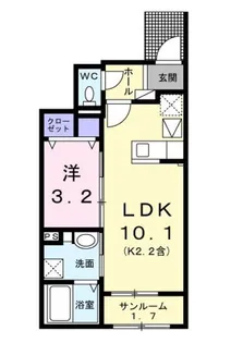 アルドーレ【1階】の間取り