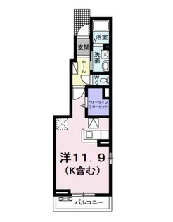 ベル オーブ 国立【1階】の間取り