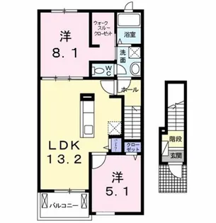 ウィステリアタウン Ⅳ【2階】の間取り