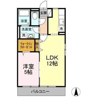 ヴィルヌーブ【2階】の間取り