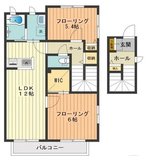 シャーメゾン フォレスト【201号室】の間取り