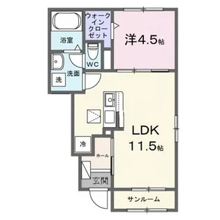 セレニテ東豊田【1階】の間取り