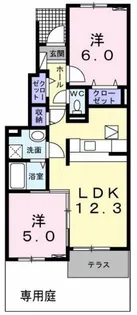 グリーンウッドⅢ【1階】の間取り