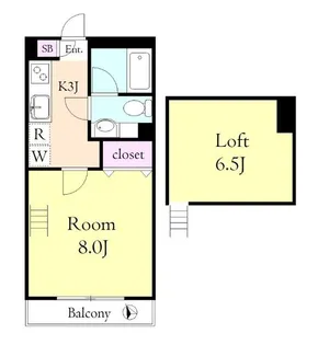 サンヴィアーレ アクア【2階】の間取り