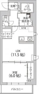 リベルテ甲州街道【4階】の間取り