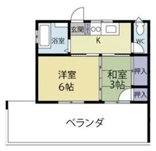 クロノス西立川【3階】の間取り