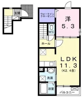 ラ・シモーヌ・メゾン MH【2階】の間取り