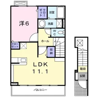 プラシード アロッジオ【2階】の間取り