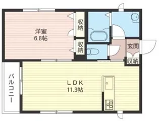 カーサ パルデ【3階】の間取り