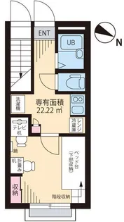 カーサロイヤル福生 【1階】の間取り