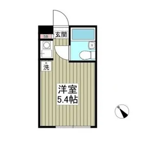 サンウィングB【103号室】の間取り