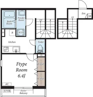 リブリ・O&Y【206号室】の間取り