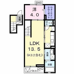 エテルノ・学園【4階】の間取り