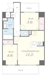 エルデ国立【5階】の間取り
