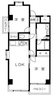 クラルテ立川 【3階】の間取り