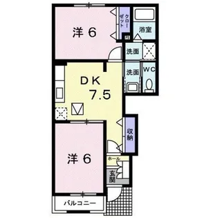 ミーテ メゾン【1階】の間取り