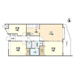 アルス立川【5階】の間取り