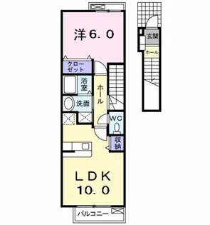 ベラカーサ【2階】の間取り