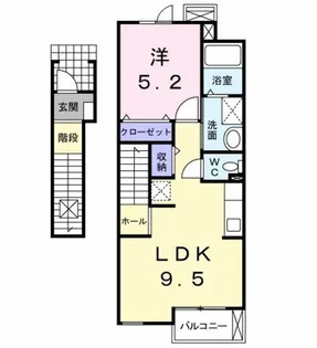 ル・モンヴェール【2階】の間取り