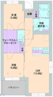 ルーチェ 国立 ズード【3階】の間取り