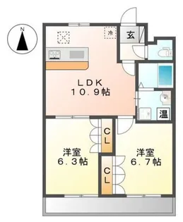 グランド・ソレイユ【1階】の間取り