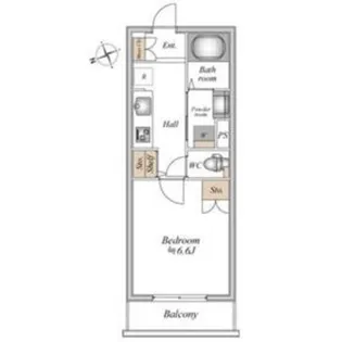 ザ・フォレスト立川【1階】の間取り