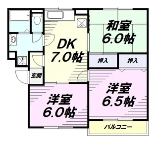 メゾン藤【2階】の間取り