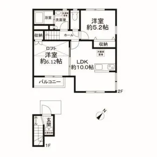 Bene多摩蘭坂【2階】の間取り