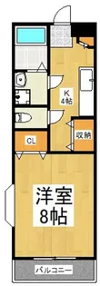 クラージュ高木 【2階】の間取り