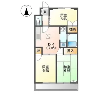 ベストノーン榎【1階】の間取り