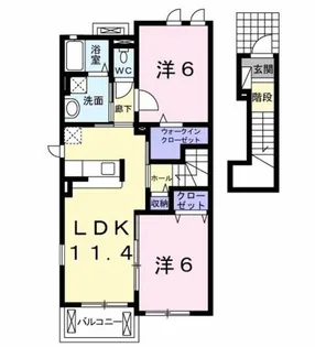 エスペランサ・プラザⅡ【2階】の間取り