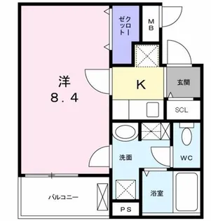 フルール【2階】の間取り