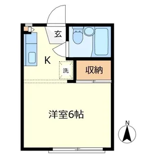 エクセレンス国立 【1階】の間取り