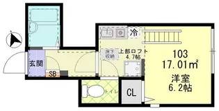 ARMOISE立川【1階】の間取り